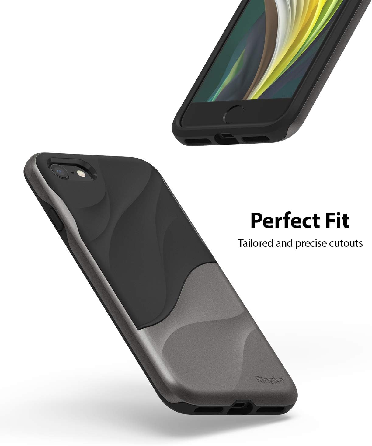 Ringke Wave Case Designed for iPhone 7/8 / SE 2020 (4.7-Inch) - Metallic Chrome
