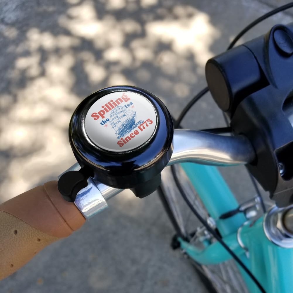 Graphics & More USA Spilling Tea Since 1773 Bicycle Handlebar Bike Bell