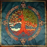 Mantel Wicca Estaciones kachstve establecido en la decoración de interiores. Pero también se puede utilizar como altart ceremonial durante las ceremonias año Ritos ruedas. Imagen Mantel contiene 4 veces al año - muestra los procesos que ocurren en la naturaleza de ciclina.