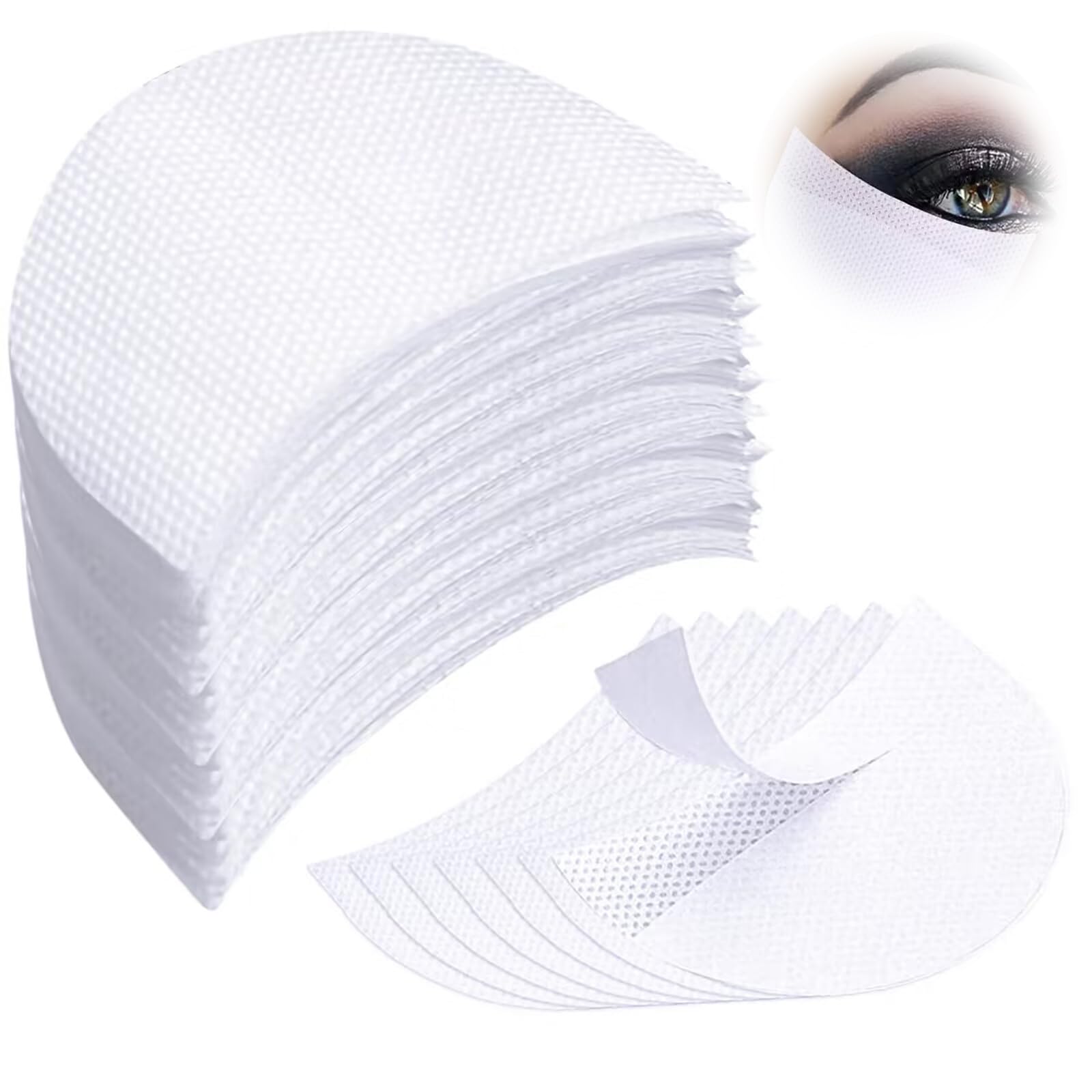150 Piezas Almohadillas de pestañas, Almohadillas Protectoras para Sombra de Ojos,Sombra de Ojos Escudo, Ojos Gel Pad Parches, extensiones de belleza pestañas sticker.