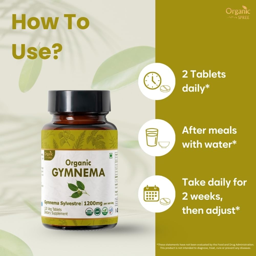 ORGANIC SPREE Gymnema & Paneer DODI Phool – USDA Organic Gymnema Sylvestre 120 Tablets & Withania Coagulans 150g – Supports Metabolic Wellness*