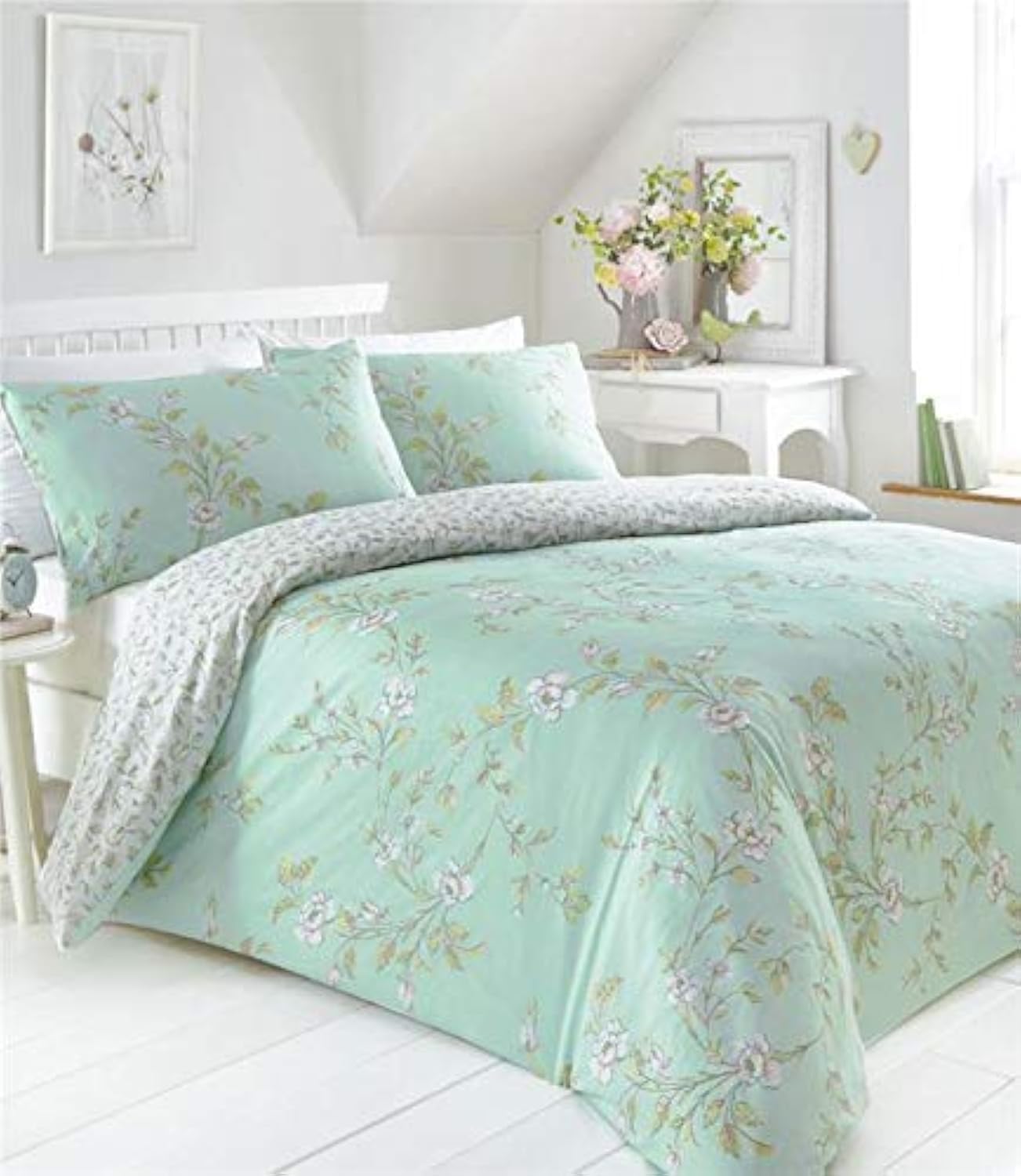 Homemaker Country cottage bedding floral design pretty quilt cover ...