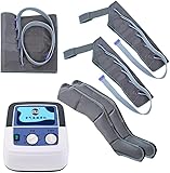 Presoterapia Compresor De Aire Masajeador De Pies Y Piernas Brazos Cintura Botas De Compresión Máquina De Salud con Cámara De 6 Cavidades Alivie el Dolor Articular y Muscular de la Rodilla