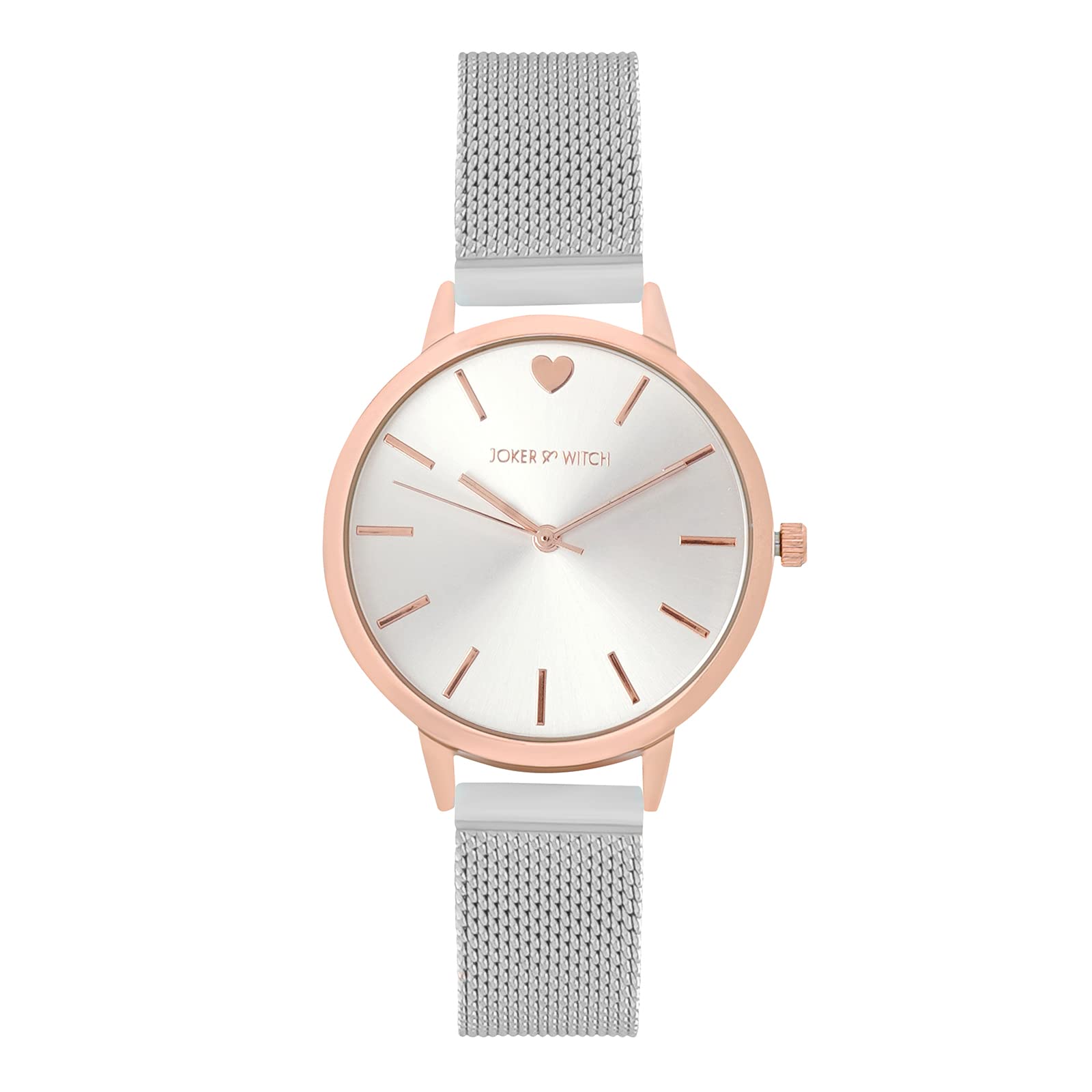 Joker & Witch Twelve Oheart Silver Stainless Steel Analogue Watch for Women (B0C5MTF7C8) Amazon Price History, Amazon Price Tracker