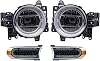 Headlights Assemblies LED Projector Replacement Headlights Halo Set For Toyota For FJ For Cruiser 2007-2015 Passenger And Driver Side Black
