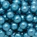 Individually Wrapped Foil Covered Chocolate Caramel Balls in a Variety of Colors - Bulk Wholesale (Carribean Blue, 2 Pounds)