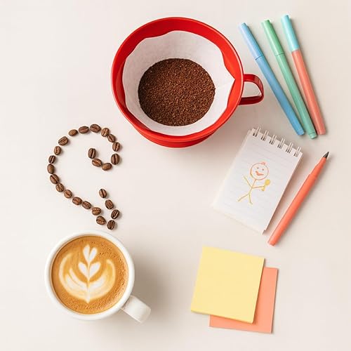 Miniatura 2 de Cono de Filtro de Café para Preparación Pour-Over de Fino, Tamaño Número 4, Rojo, Prepara de 8 a 12 Tazas