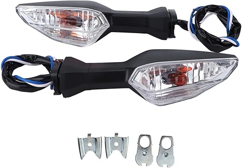 Luces de giro para motocicleta, 2 luces delanteras y traseras de 12 V, luces ámbar intermitentes compatibles con 250 300 400 650 1000 2018 2019 2020