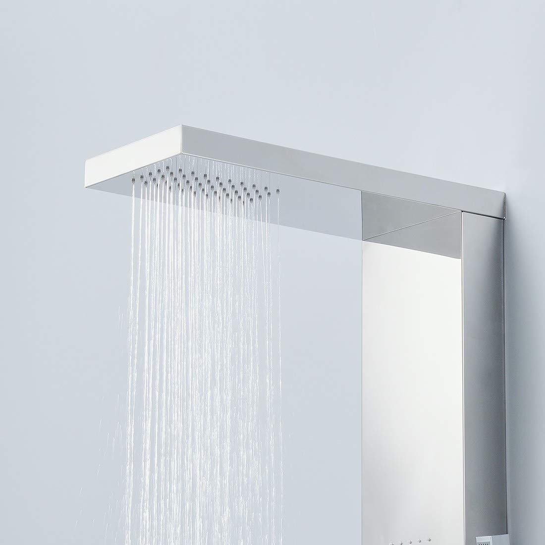 ZENY Colonne de douche hydromassante 3 jets Gris