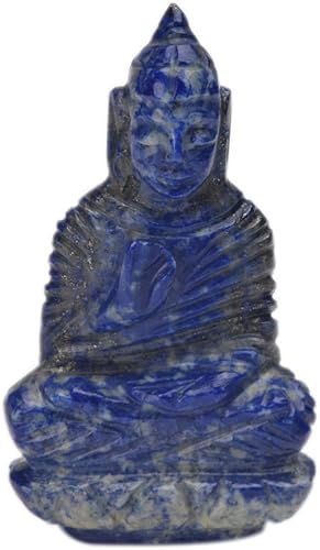 GEMHUB Aproximadamente 203.50 Ct Buda de la Medicina Meditación Azul Lapislázuli Estatua para la Paz y la Relajación V-7860, Piedra disponible en Yaxa Costa Rica