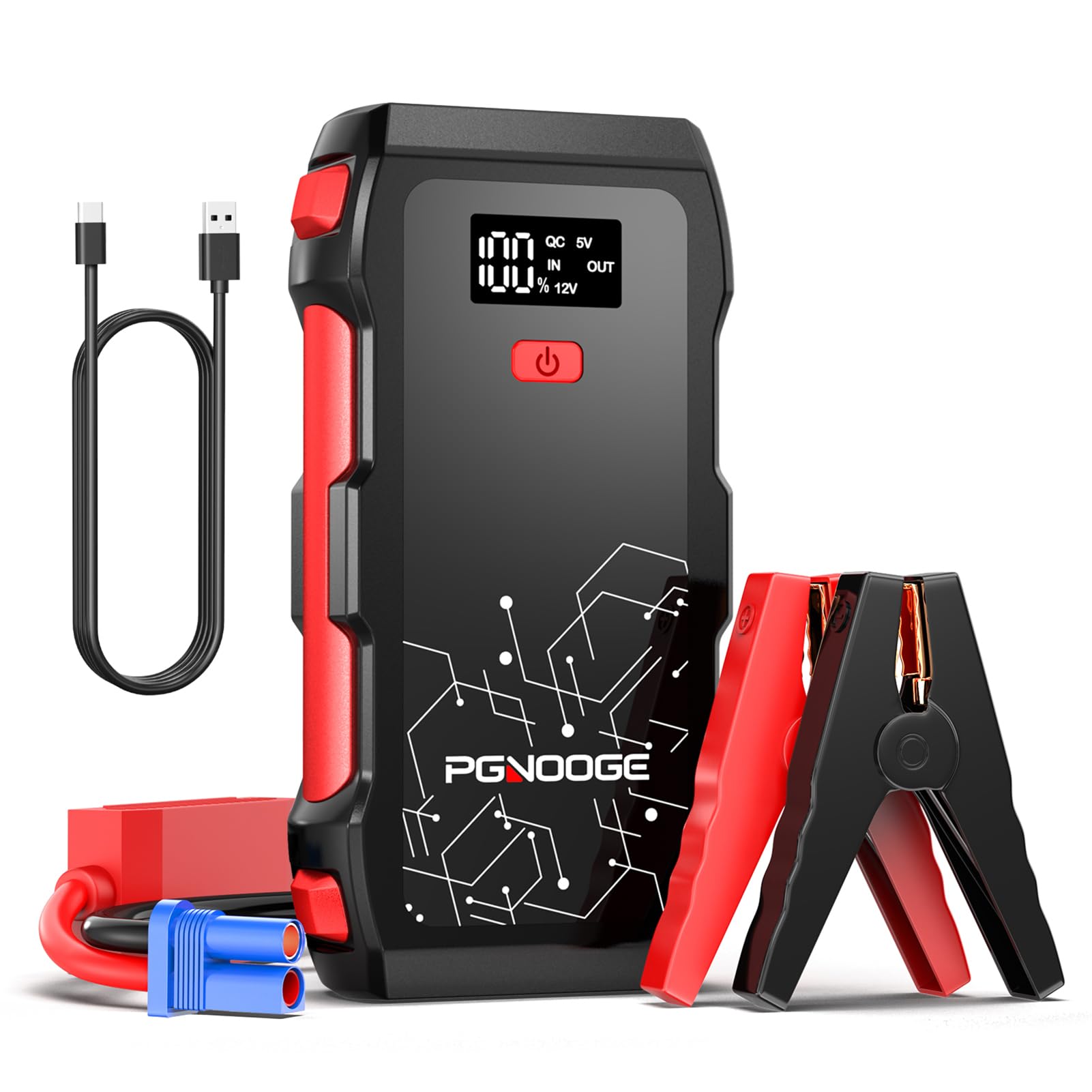 3000A 22800mAh Powerbank Rozruchowy, Przenośny Starter samochodowy