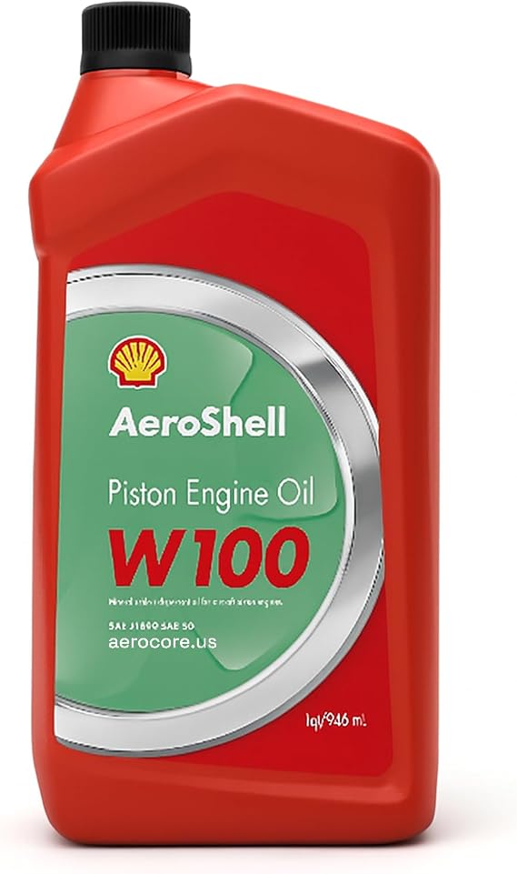 AeroShell W100 Ashless Dispersant Oil - 1 Quart