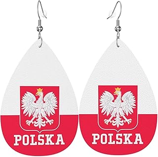 Faux Leather Teardrop Earrings Lightweight Double-Sided Waterdrop Dangle Earrings For Women's Ears Accessories Gift