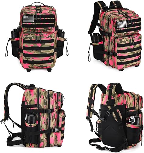 Miniatura 52 de Mochila táctica militar Molle mejorada mochila impermeable militar. Negro