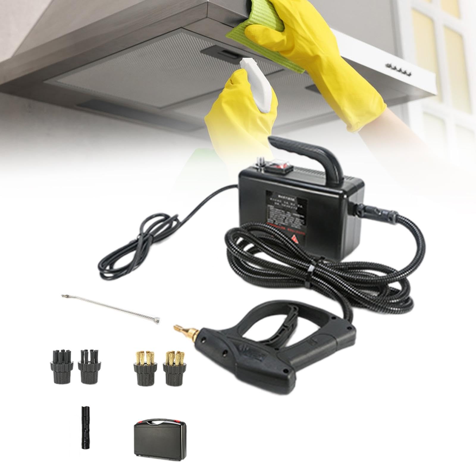 Limpiador a Cocina Máquina de Limpieza Portátil Multisuperficie Protección Mango Cómodo Resistencia Adecuado para Tapicería Ai
