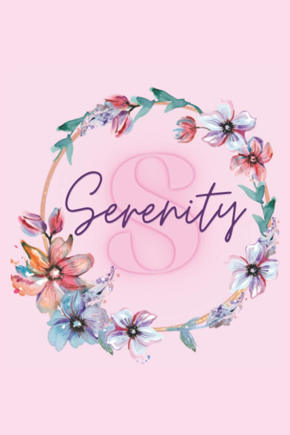 Girl Name Serenity Women Notebook Stationary Supplies for Kids Teens Girls Woman Journal School Notepad Diary Colourful Pink Adorable Name Frame ...