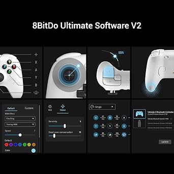 8BitDo Ultimate 2 Wireless Controller for Windows, Android, Steam Deck