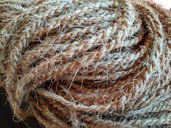 Image of Natural Coir Rope for Gardening, Tying, Handicraft, Climber Plants, Set of 5, Beige, 5 Meter, Large