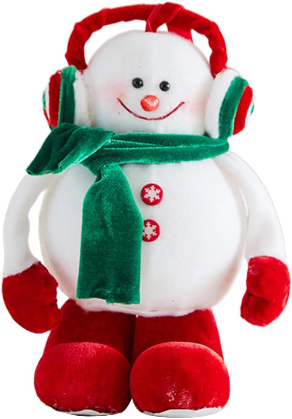 HouseVibe Snowman Toy Christmas Decor Soft Holiday Snowman Doll Figurine Ornament for Room Family Home Decoration- 24cmx15.5cmx12cm