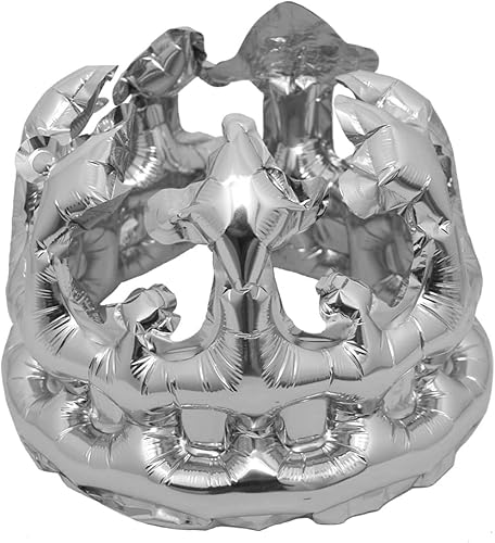 Diadema de papel de aluminio de oro rosa para niños y adultos, globos de aire, globos de aire, bodas, fiestas de cumpleaños, decoración de princesa