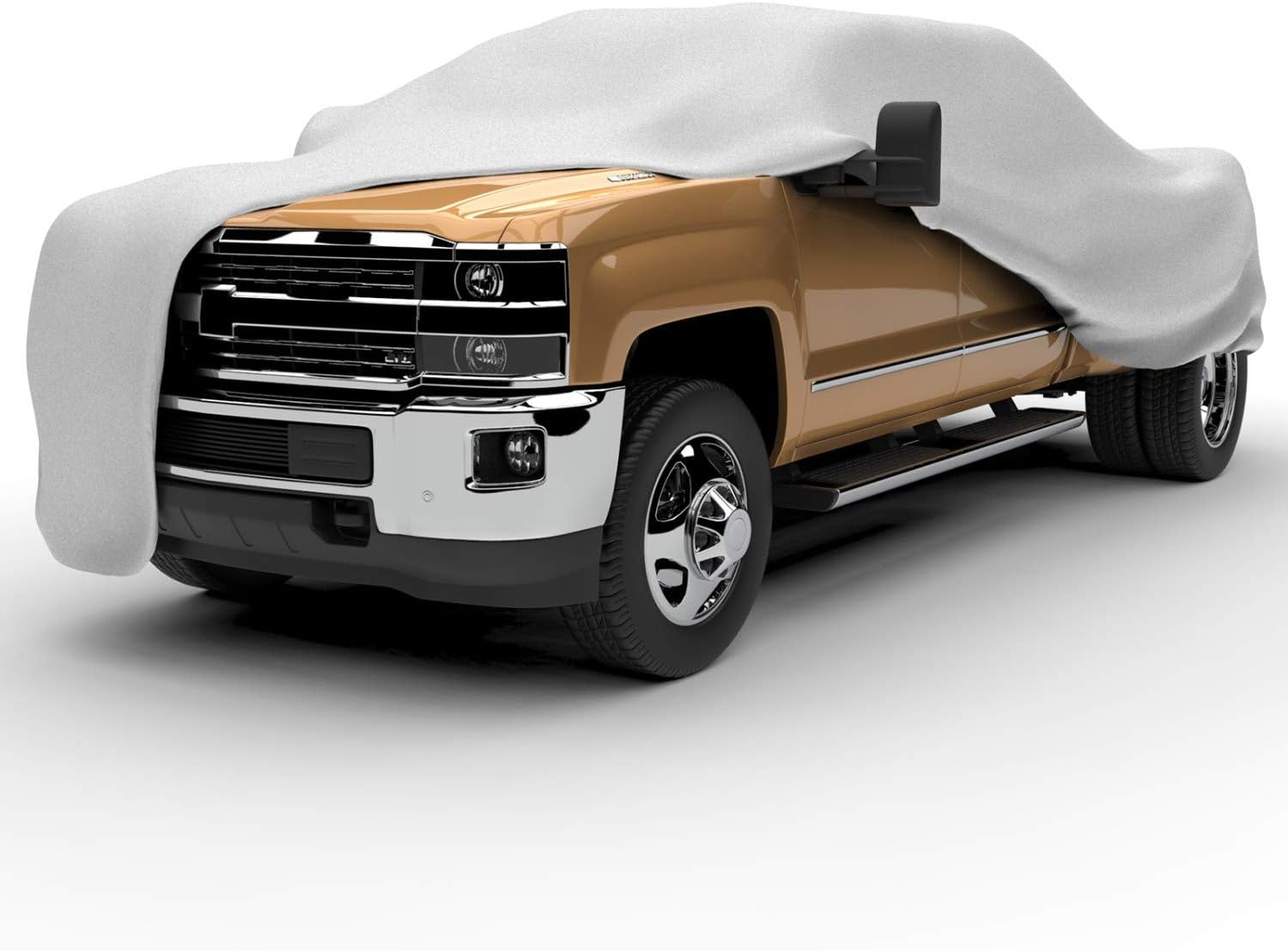 Budge Protector V Truck Cover, Premium 5-Layer Waterproof All Weather Dust Proof Protection with Soft Inner Lining, Fits Trucks up to 217 Inches, Gray, Size 3