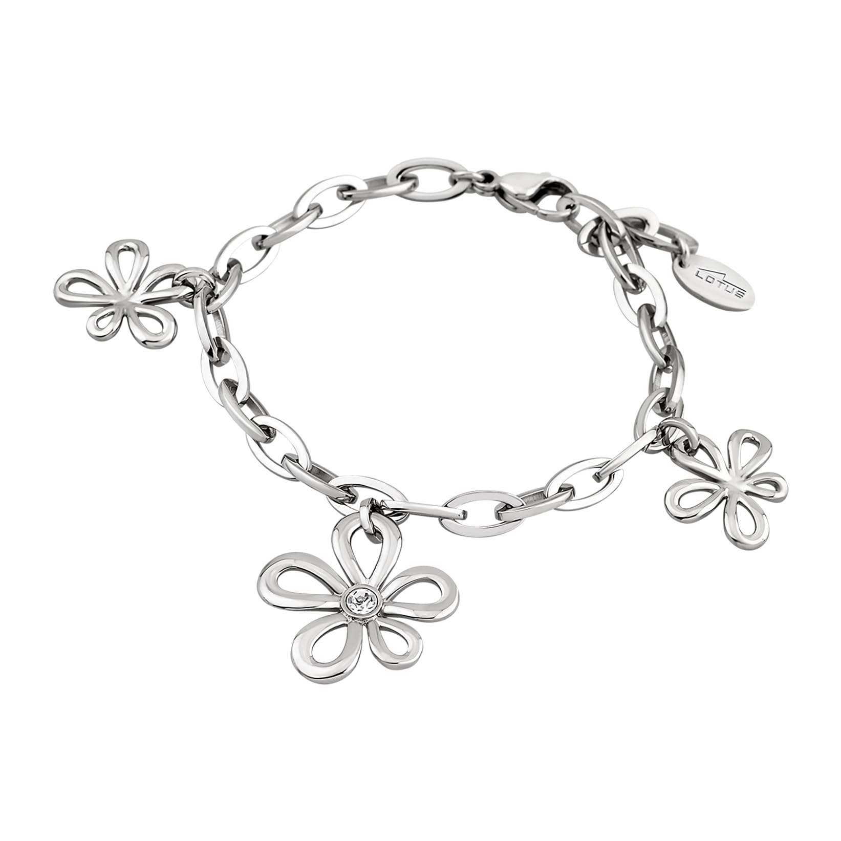 LOTUS STYLE Pulsera LS1535-2/1 Outlet Joyas Acero inoxidable 316l Flor 209.30 mm Mujer
