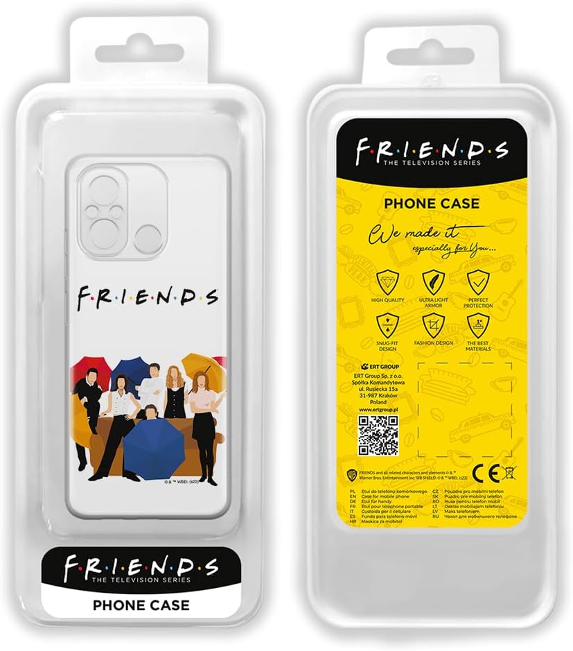 ERT GROUP Mobile Phone Case for Xiaomi Redmi 12C/Redmi 11A Original and Officially Licensed Friends Pattern 001 Perfectly Adapted to The Shape of The Mobile Phone, TPU Case