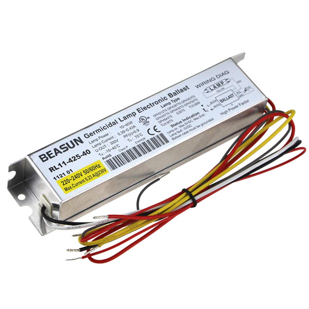 2 stuks TEPRO RL11-425-40 IP64 230VAC 10-40W ontkiemingslamp elektronische voorschakelapparaten voor UV-lampen GPH212T5 GPH287T5 GPH303T5 GPH357T5 GPH436T5 GPH793T5 GPH8 43T5