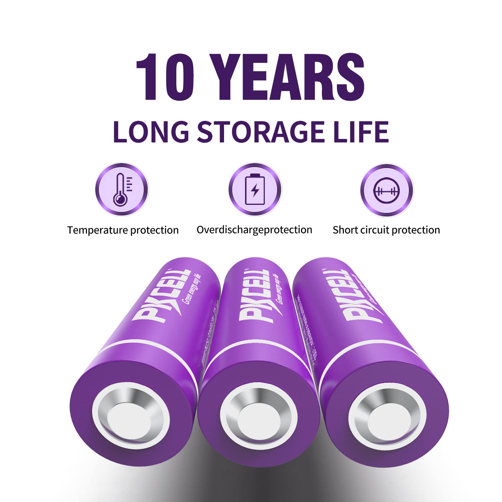 Lot De 2 Batteries Lithium-ION Non Rechargeables ER14505 3,6 V AA For