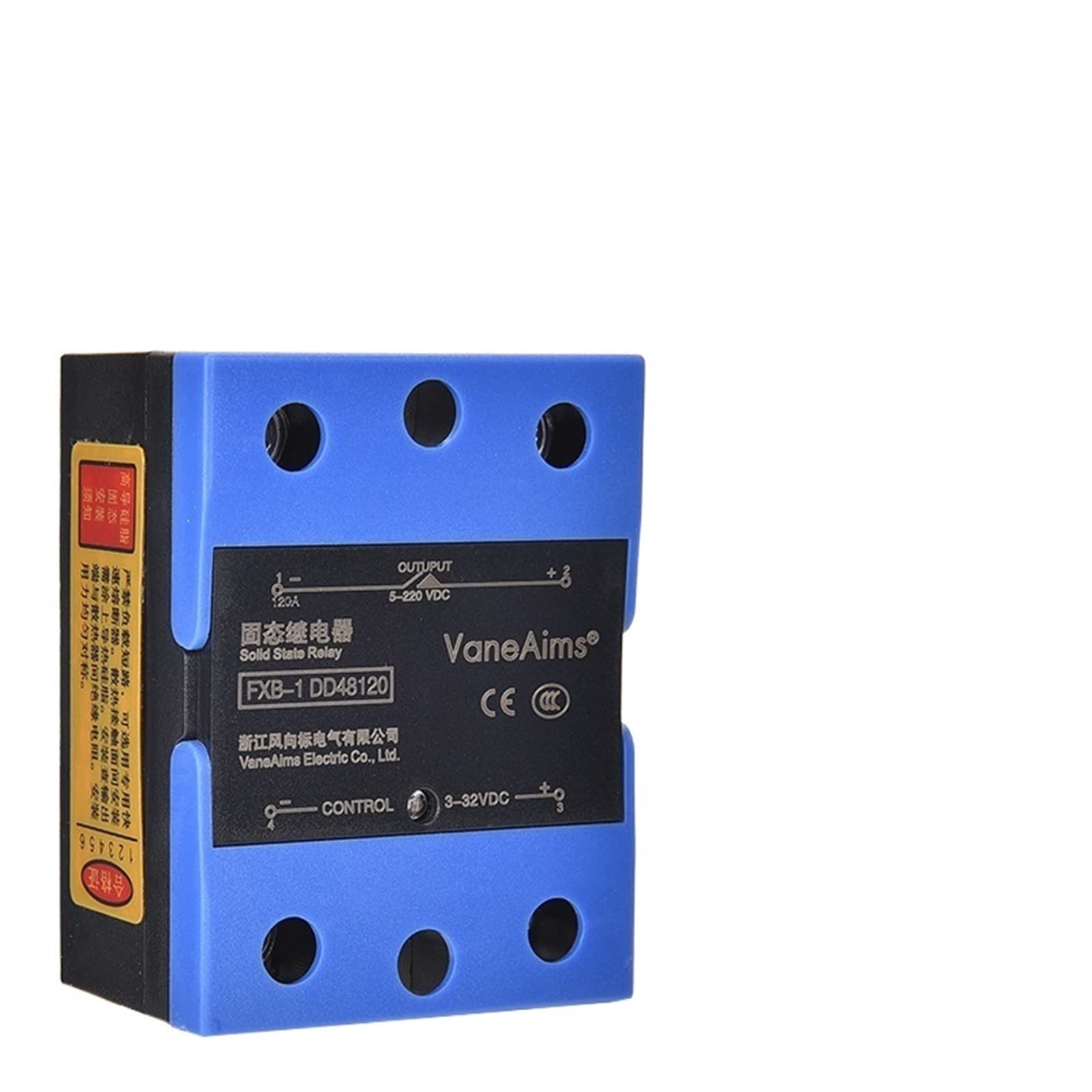 Nuovo relè a Stato Solido, Tipo a Conchiglia, Alta Potenza 10A25A40A60A80A100A120A Controllo CC Invia CC Pasta Termica Relè(Size:DC-DC-60A)