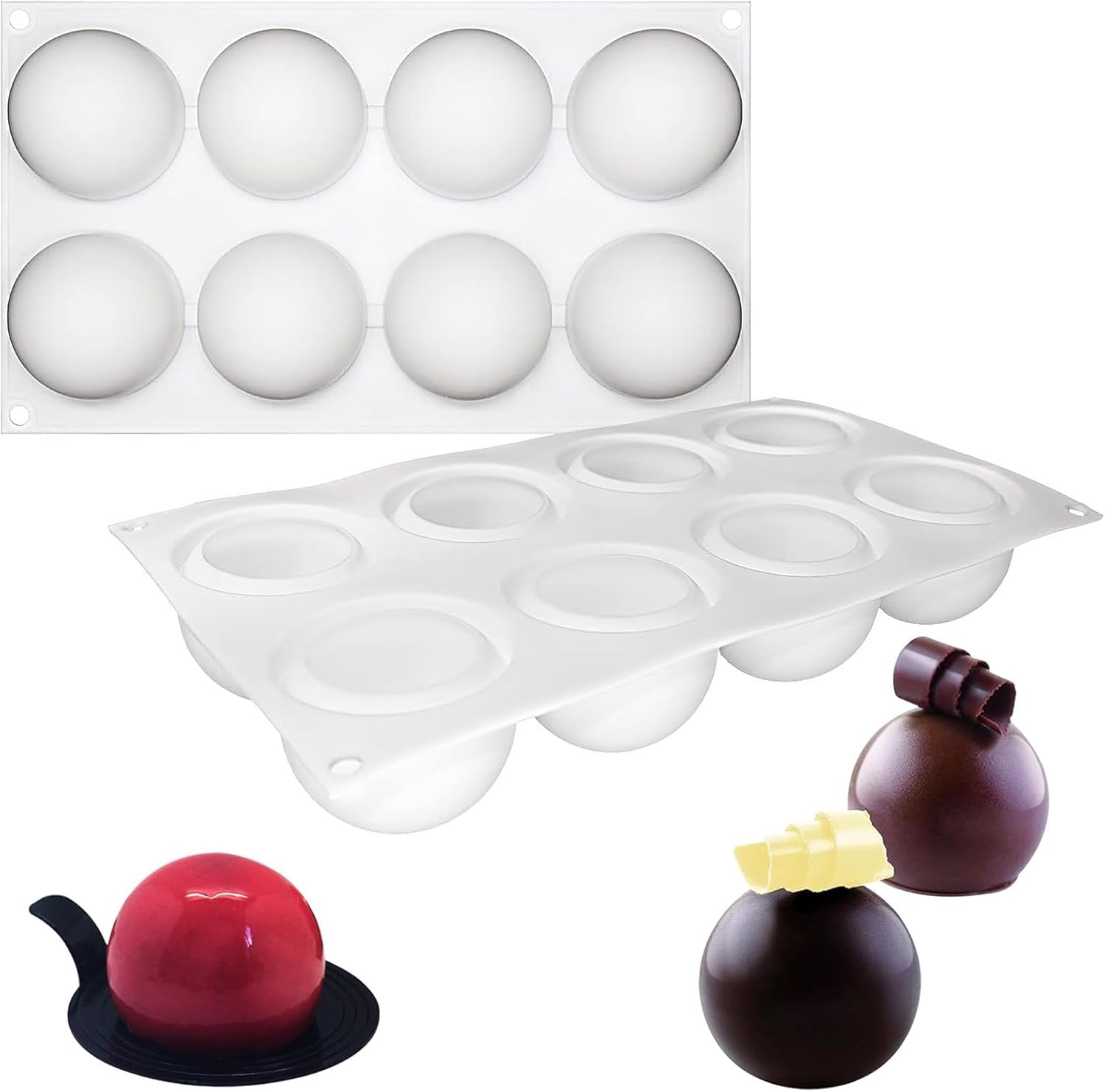 Szilikon félgömb forma termék