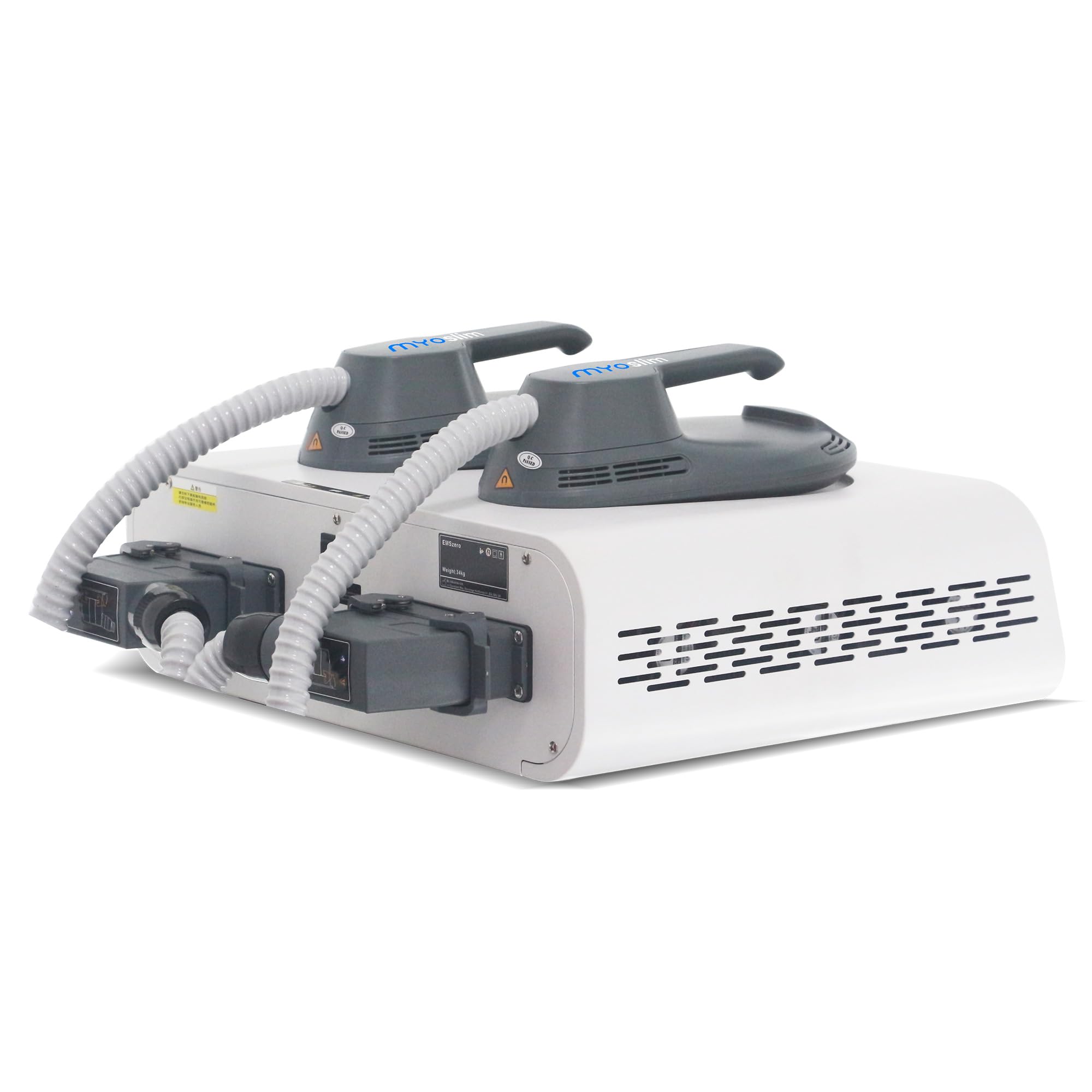 Máquina MYOSLIM de 6500 W para la estimulación muscular corporal con 2 asas Neo RF máquina profesional EMS Hiemt para adelgazar la forma del cuerpo.