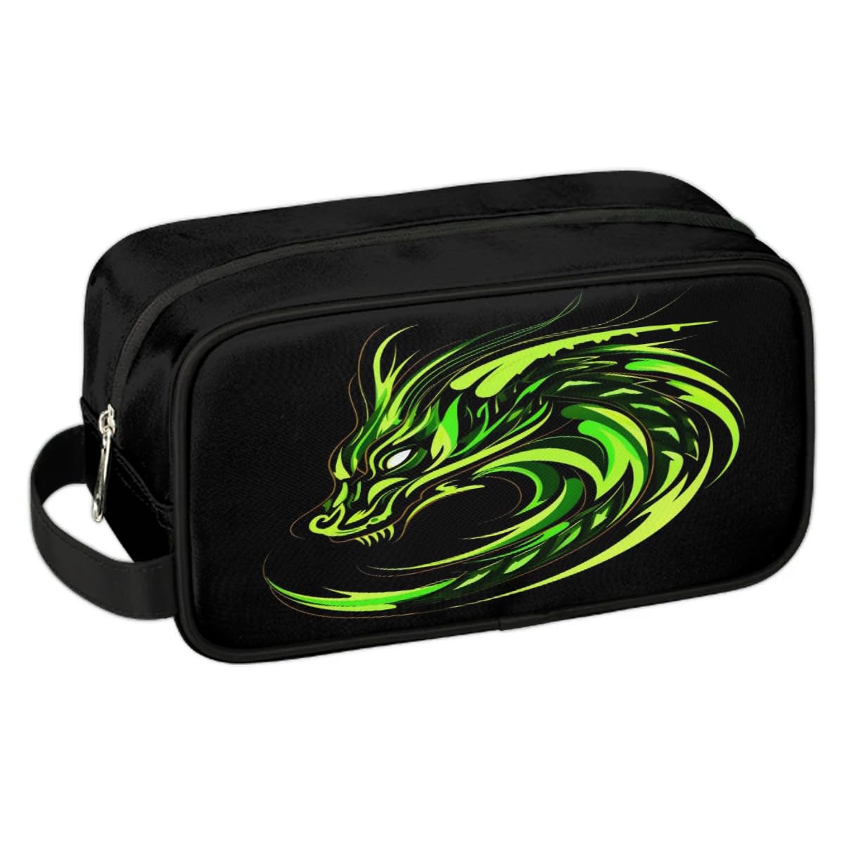 SinSenMa Fire Dragon Hanging Toiletry Bag for Boy Men,Travel Cosmetic Bag,Waterproof Makeup Bag,Approved Hygiene Bag Shave Dopp Kit Organizer for