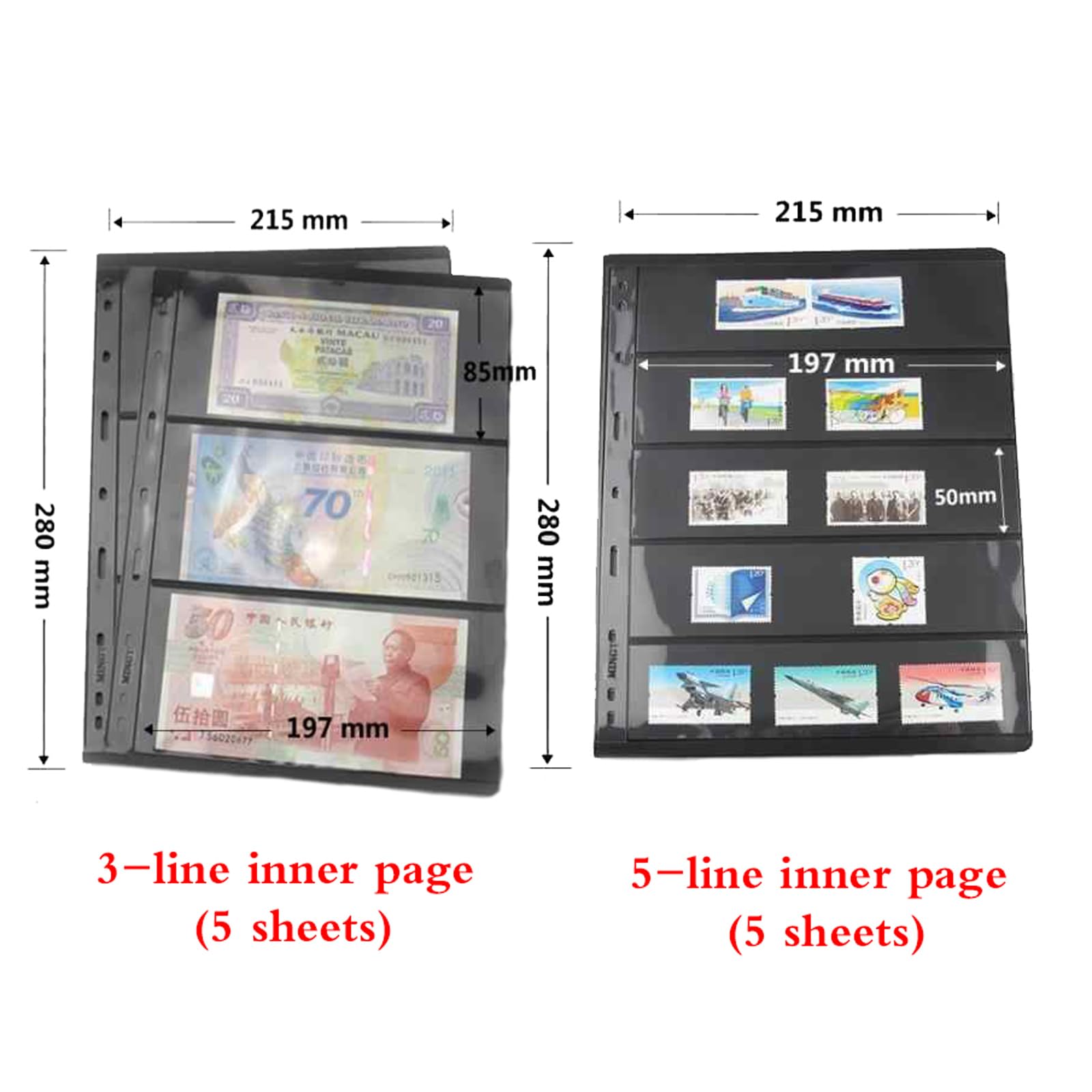 Amazon.co.jp: 切手アルバム、紙幣コレクションアルバム、紙幣コレクションアルバム、大型ヴィンテージ切手ストックブック、コインコレクション コインアルバム、切手コレクター向け、切手コレクション : ホビー