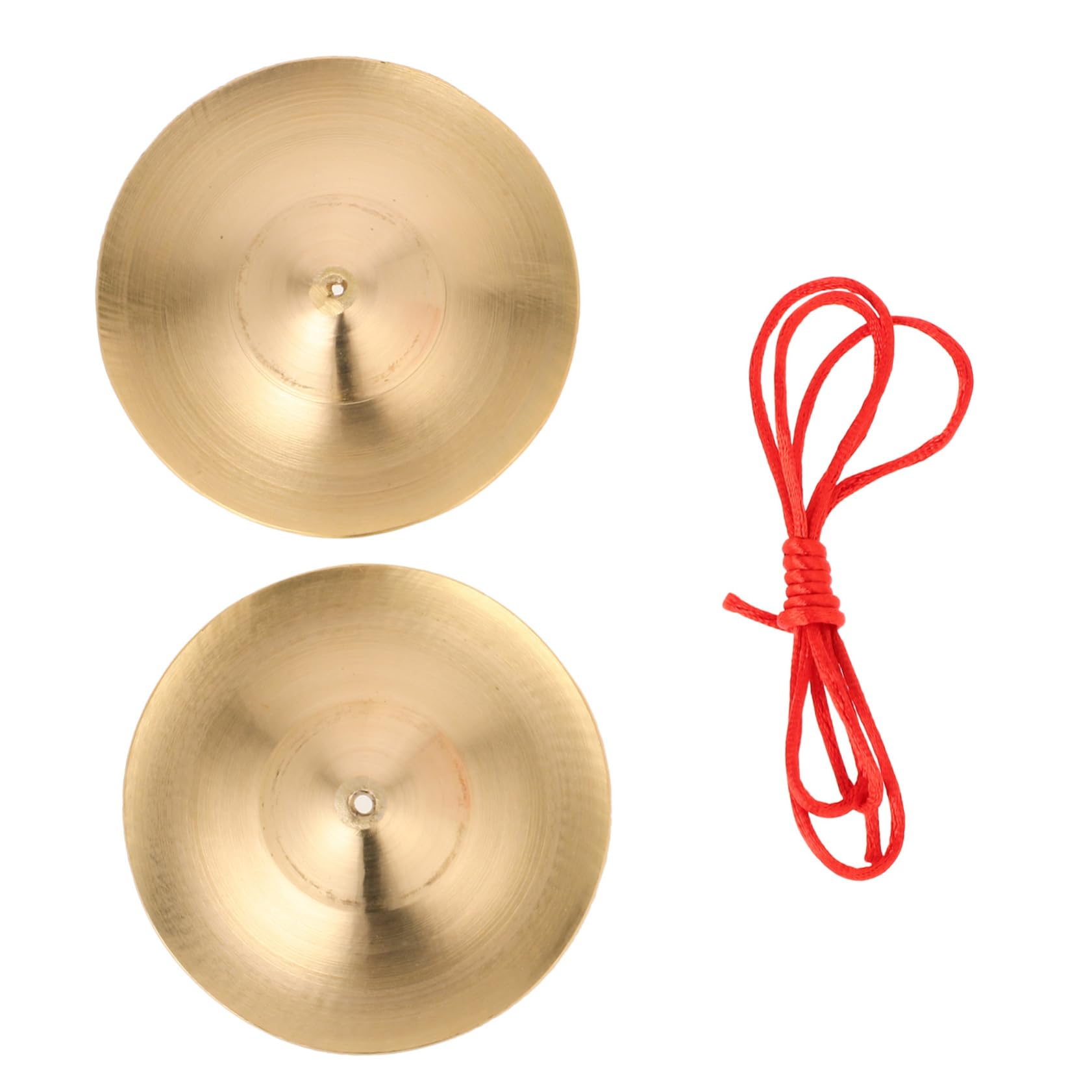 Totority Alloy Hand Cymbals Boys and Girls Musical Instrument Easy to Hold Durable Portable Finger Cymbals