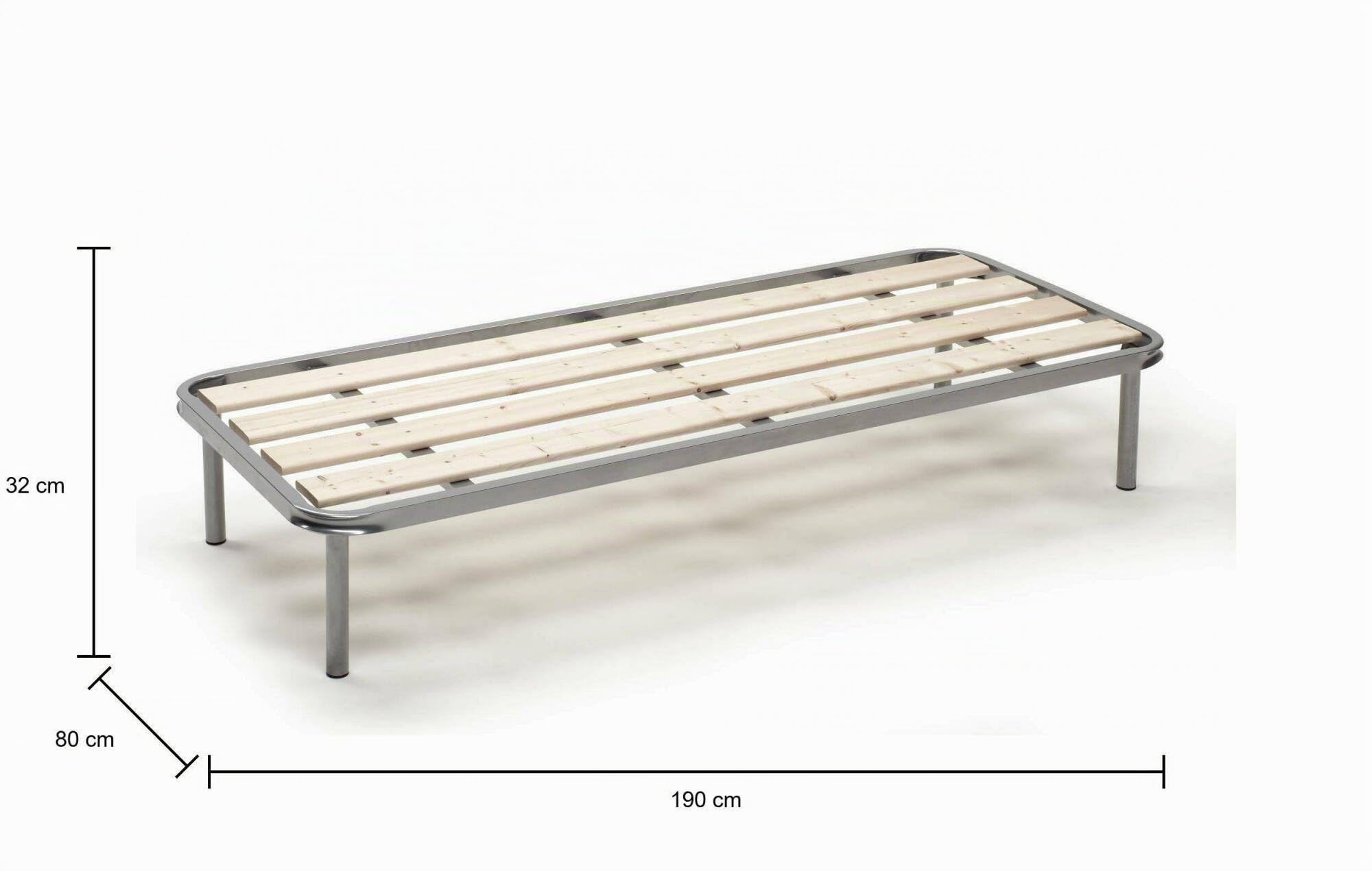 Talamo Italia - Rete letto singolo Mariaelena, Rete ortopedica a doghe piallate, 100% Made in Italy, Cm 80x190h 31