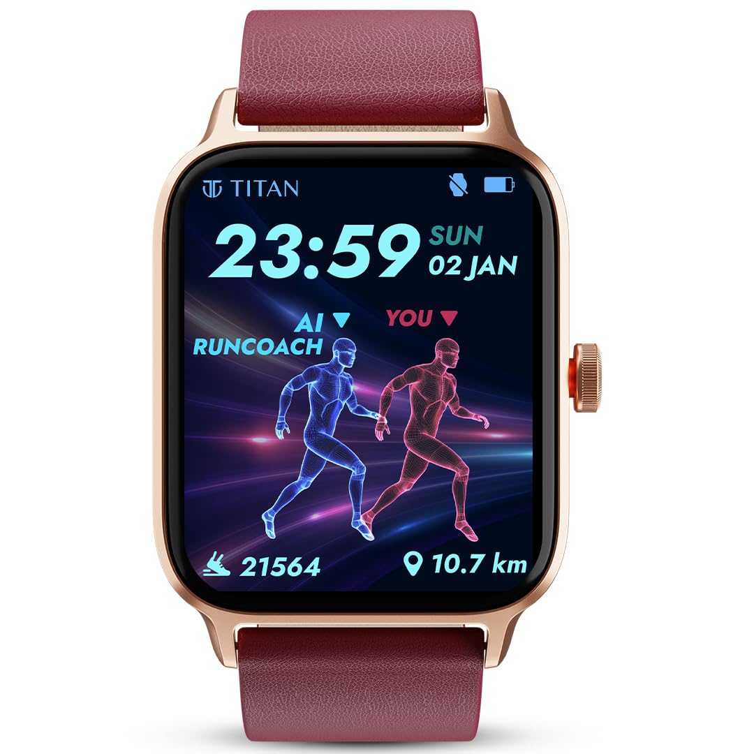 Titan Traveller with 1.78" Superior AMOLED Display|India's First FitVerse Smartwatch|Built-in GPS|Running Courses|SingleSync BT Calling|Built-in Alexa|Music Storage with TWS Connect|Body Energy Count-picture-27
