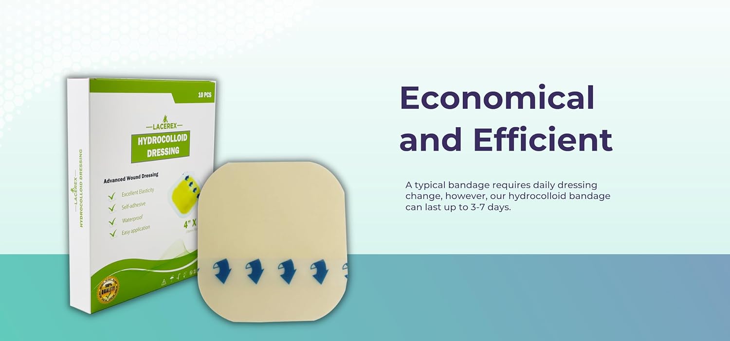 Bordered Sacrum Silicone Foam Dressing for Wound Care - Waterproof and Breathable, Absorbs Moderate to High Exudate - 5 Individual Dressings per Box (7" x 6.8") (6"x7") - Image 5