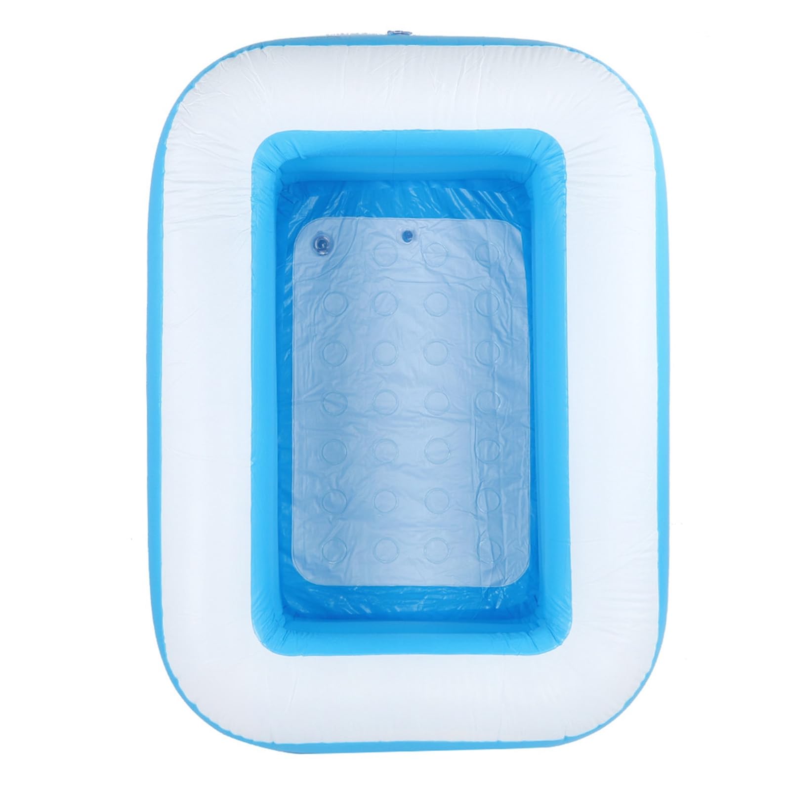 Piscina Inflable para Niños Piscina Infantil Cuadrada de Gran Tamaño para Divertirse Bañarse en Casa Ideal para Niños Material de PVC 130x92x50 Cm (#1)