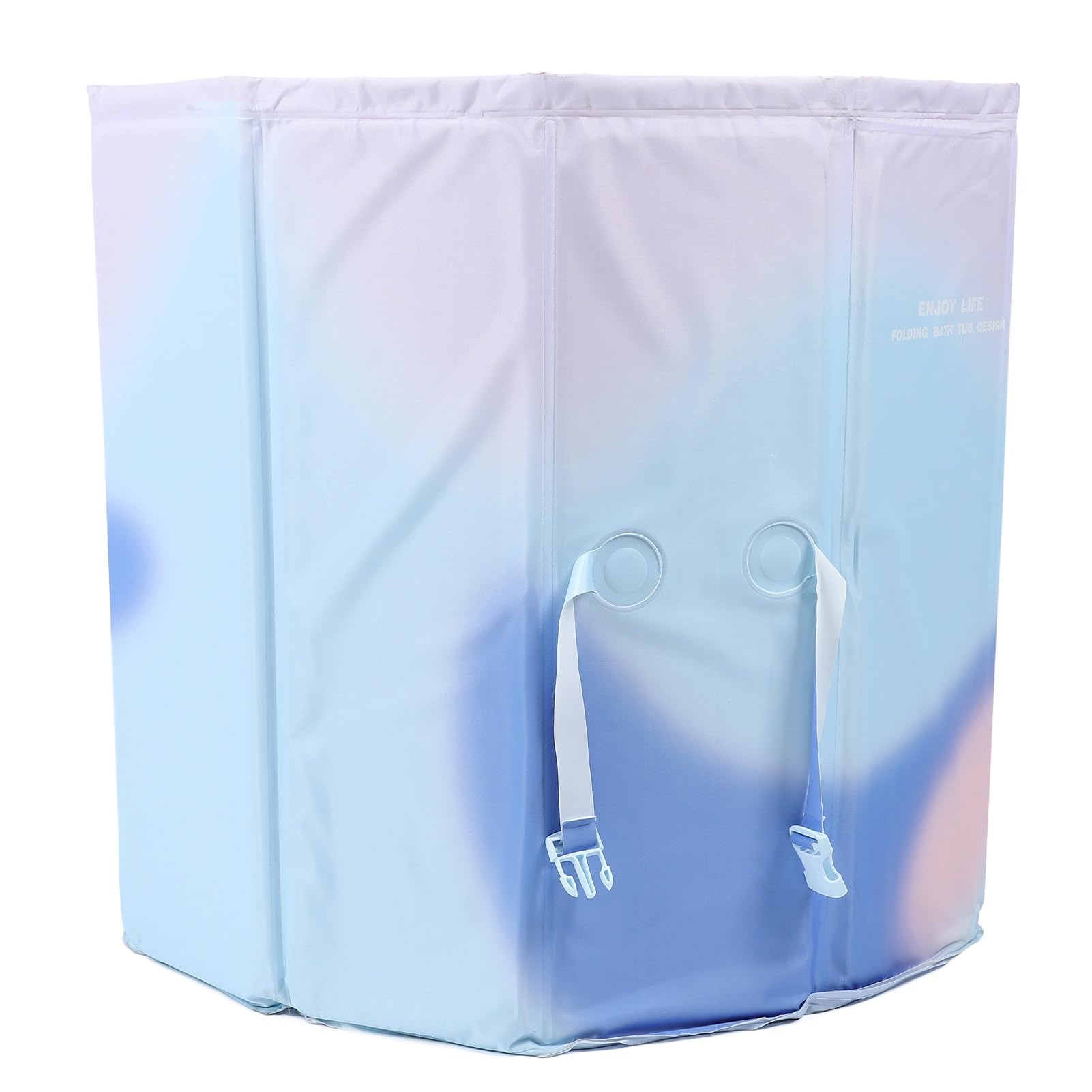 Portable Foldable Bathtub Adults Freestanding Ice Cold Bath Tub Soaking Tub Shower Stall SPA Hot Bath Tub Suit for Indoor Outdoor Use ()