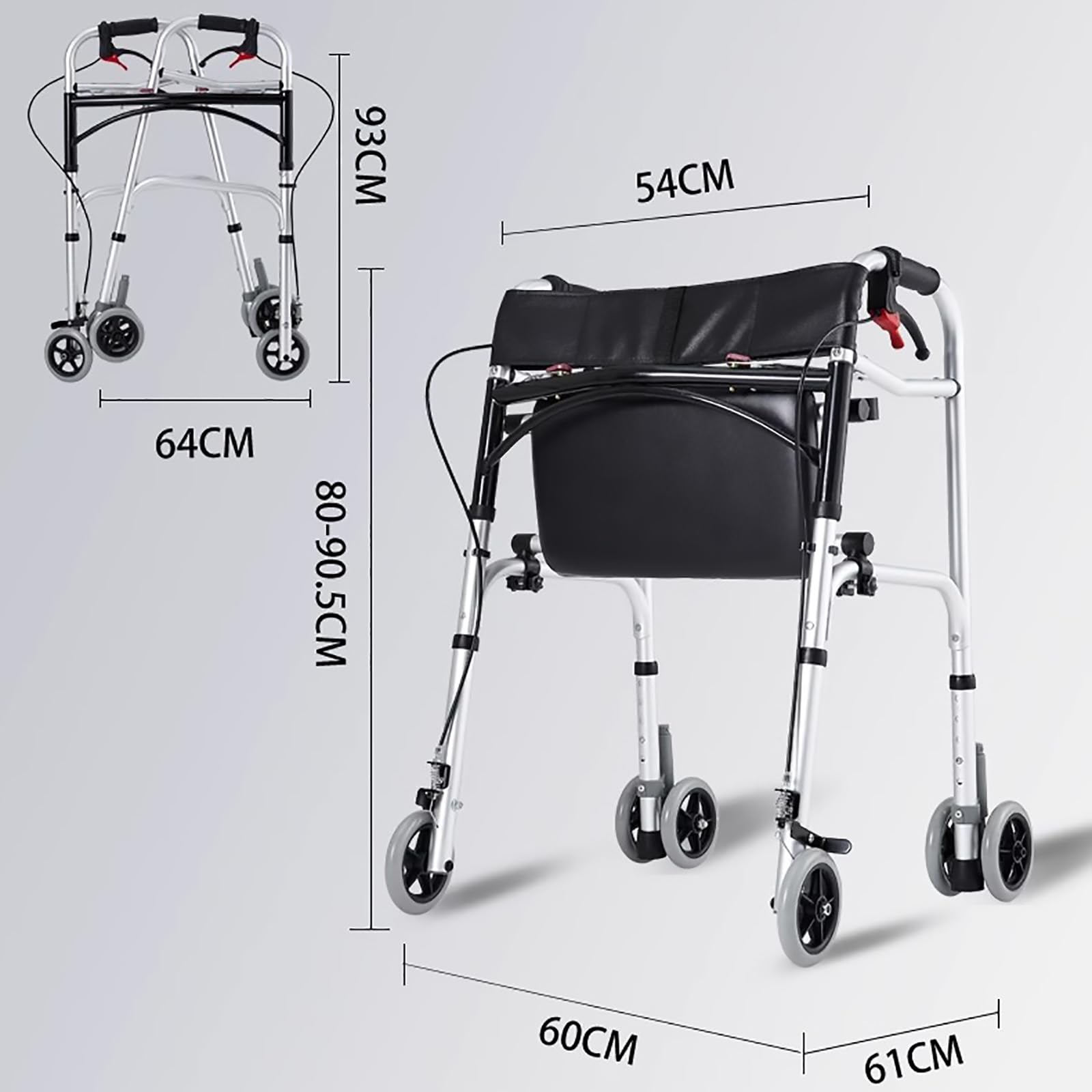 Andadores for personas mayores Andador plegable con asiento