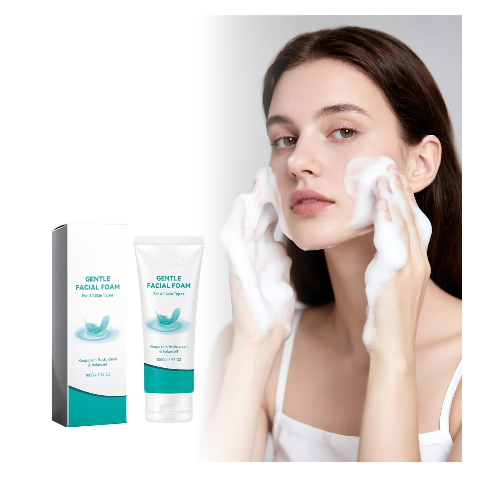 Detergente schiumogeno delicato 100g | Deterge il viso, lasciandolo fresco e idratato,(3pcs)