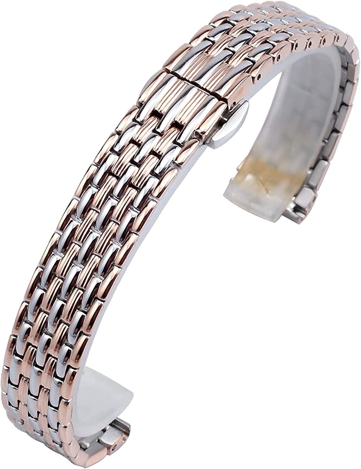 Bracelets de montre en acier inoxydable réglables et durables pour hommes et femmes