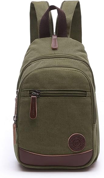 army green backpack purse