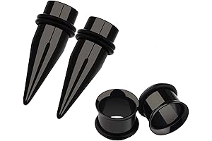 Expansive 9mm Ear Gauges Kit: A Piercing Jewelry Haven