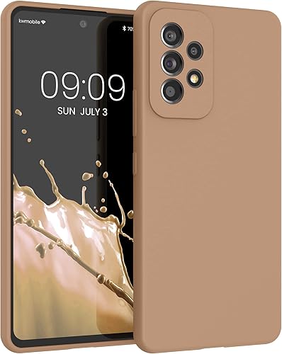 Miniatura 124 de kwmobile Funda Compatible con Samsung Galaxy A52 / A52 5G / A52s 5G - Cubierta de Teléfono de Silicona TPU con Acabado Suave - Macchiato