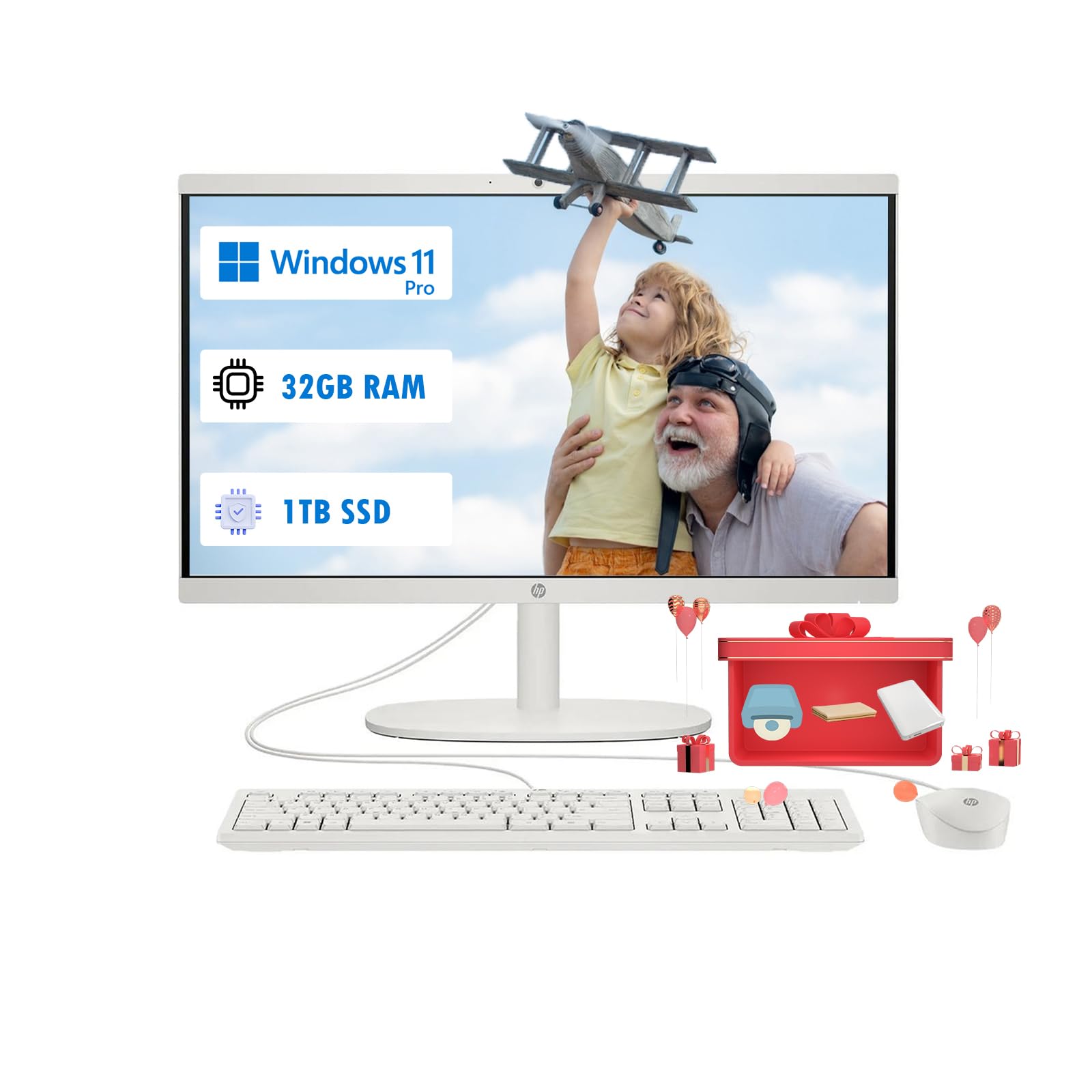 HP 21.5-inch All-in-One Desktop