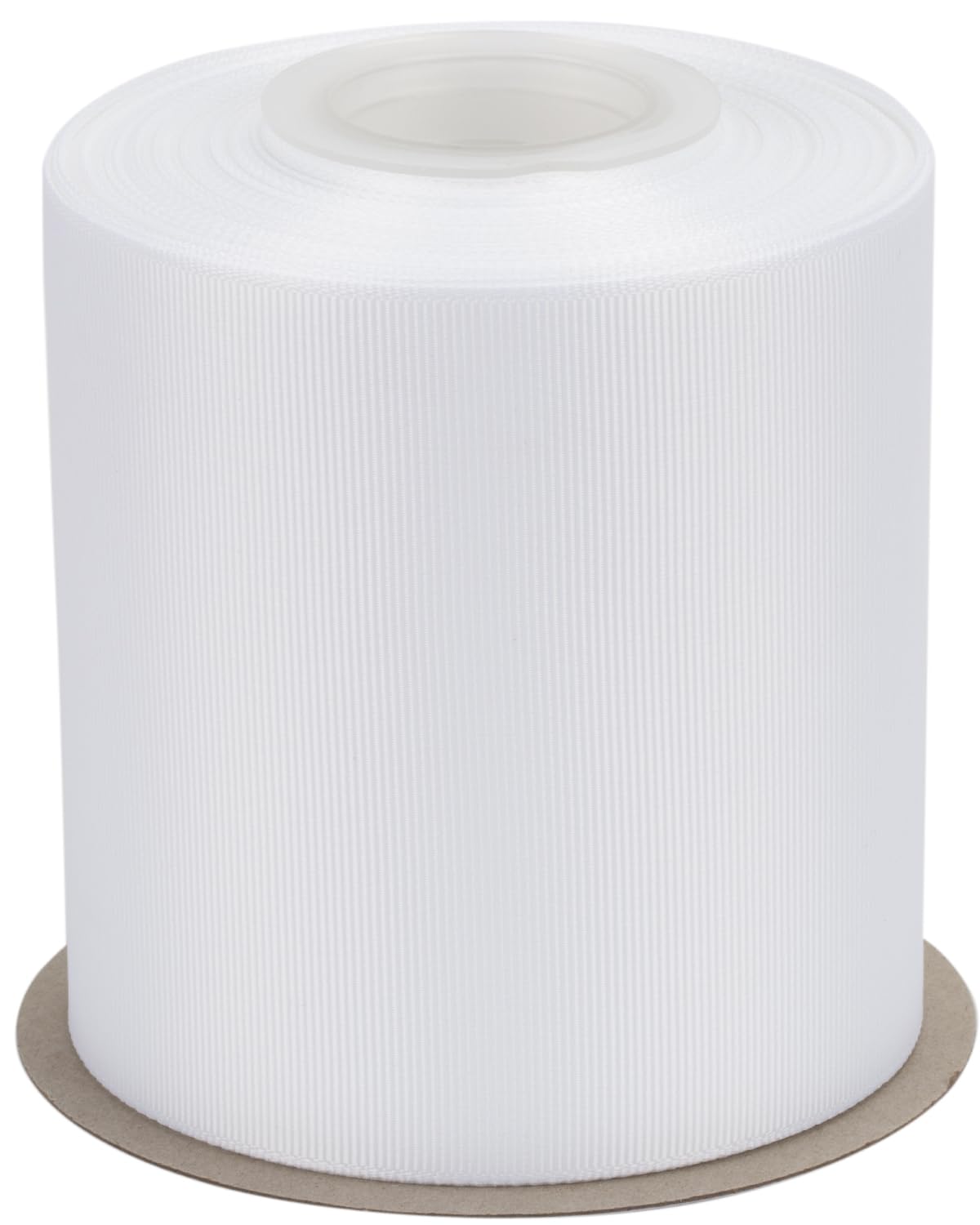 Ribbonitlux Grosgrain Ribbon 100mm x 22.5M โ Premium Polyester Craft Ribbon for Hair Bows, Gift Wrapping, Weddings & DIY โ Solid White(#029) โ 1 Roll