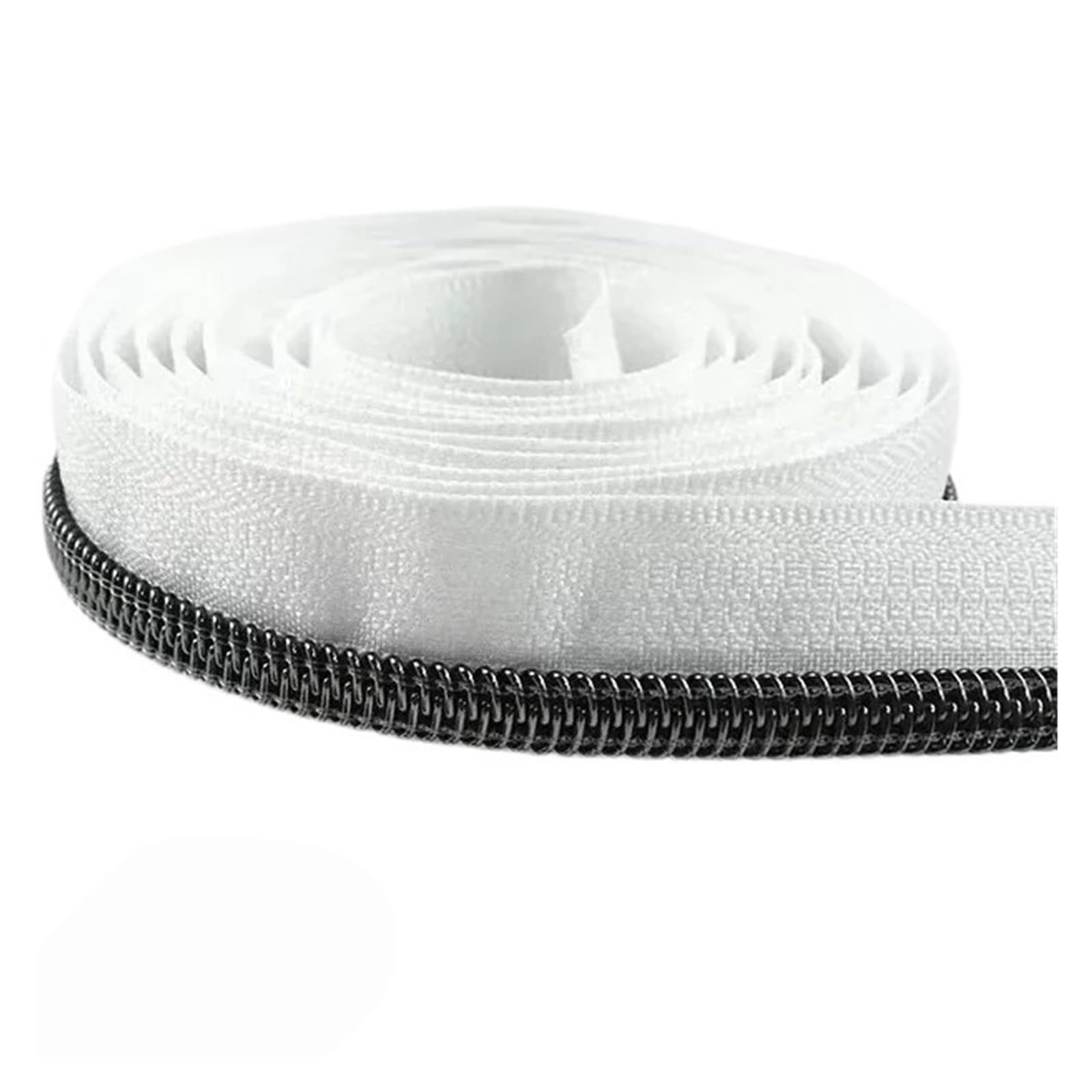 1pc 10M 5# Nylon Reißverschlüsse Band Nähen Zipper Puller Sliders Spule Zip Verschlüsse Kleidung Taschen Dekor Reparatur Kit DIY Zubehör(M501-White KY378)