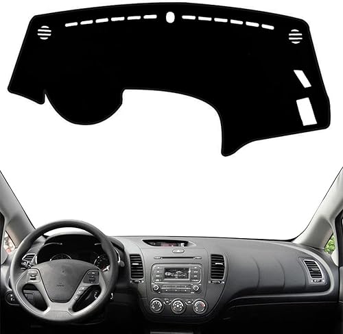 LeaHY Car Styling Dashmat for KIA Forte Cerato K3 Vivaro 2013-2018 Dashboard Cover Mat Pad Anti-UV Sunshade Protect Carpet Accessories